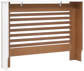 vidaXL Κάλυμμα Καλοριφέρ Λευκό 112 x 19 x 81,5 εκ. από MDF
