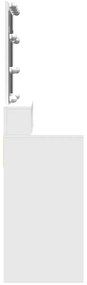 vidaXL Μπουντουάρ με LED Λευκό 80 x 41 x 144,5 εκ.