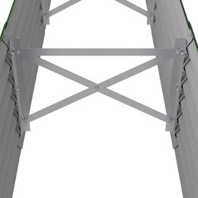 vidaXL Ζαρντινιέρα Πράσινη 224x40x36 εκ Ατσάλι με Ηλεκτρ. Βαφή Πούδρας
