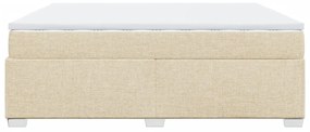 ΚΡΕΒΑΤΙ BOXSPRING ΜΕ ΣΤΡΩΜΑ ΚΡΕΜ 200X200 ΕΚ. ΥΦΑΣΜΑΤΙΝΟ 3285163