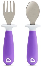 Μαχαιροπίρουνα Βρεφικά Raise Toddler (Σετ 2τμχ) Purple Munchkin 2 τμχ Πλαστικό
