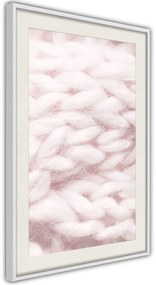 Αφίσα - Pale Pink Knit - 20x30 - Μαύρο - Με πασπαρτού