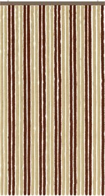 vidaXL Κουρτίνα εντόμων Chenille Καφέ και μπεζ 118 x 220 cm 100% PP