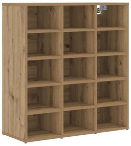 vidaXL Παπουτσοθήκη με ράφι artisan δρυς 77.5 x 30 x 83.5 εκ.