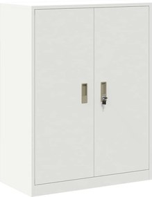 vidaXL Ντουλάπι αποθήκευσης με αποθήκευση Λευκό 80 x 40 x 105 εκ