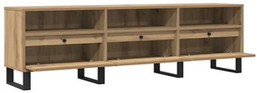 vidaXL Έπιπλο Τηλεόρασης τεχνίτης Δρυς 150x30x44,5 εκ.