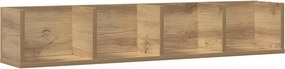 vidaXL Ραφιέρα Τοίχου CD Τεχνίτης Δρυς 100x18x18 εκ Επεξεργασμένο Ξύλο