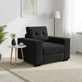 vidaXL Πολυθρόνα Μαύρη Βελούδινη 100x78x80 εκ.