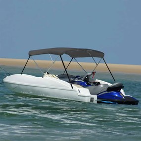 vidaXL Τέντα Σκάφους με 3 Αψίδες Ανθρακί 183x180x137 εκ.