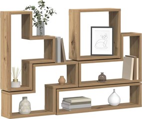 vidaXL Ράφι Τοίχου Επιτοίχιο Artisan Oak 96 x 12 x 64 εκ.
