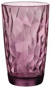 Ποτήρι Νερού Γυάλινο Purple 470ml Diamond Rock Bormioli Rocco BR00350270