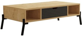 Τραπέζι Σαλονιού Faro 835PUQ2912 100x50x28,2cm Oak-Anthracite