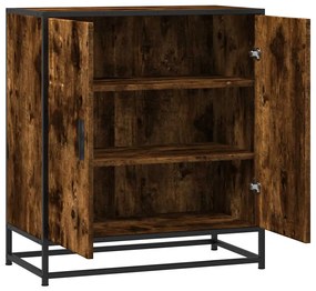 vidaXL Sideboard Καπνιστή βελανιδιά Κατασκευασμένο ξύλο και μέταλλο