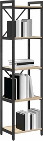 vidaXL Ράφι Βιβλίων 40 x 30 x 155 εκ Επεξεργασμένο Ξύλο Δρύς Sonoma