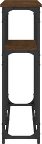 vidaXL Τραπέζι Κονσόλα Καφέ Δρυς 145x22,5x75 εκ. Επεξεργασμένο Ξύλο