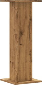 vidaXL Βάσεις Φυτών 2 τεμ. Αρτισιανή Δρυς 30x30x80 εκ. Επεξ. Ξύλο