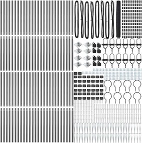 vidaXL Στύλος Περιφράξεων Γκρι 100 x 1,4 μ (50 mm πλέγμα)