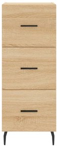 vidaXL Μπουφές Sonoma δρυς 34,5 x 34 x 180 εκ. από Επεξεργασμένο Ξύλο