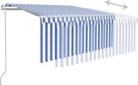 vidaXL Ηλεκτρική τέντα με LED και αισθητήρα 3,5 x 2,5 m