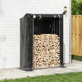 vidaxL Ράφι για καυσόξυλα με κάλυμμα βροχής 150x60x200 εκ.
