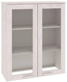 vidaXL Πάνω Μέρος Ντουλαπιού HAMAR Λευκό 85x35x100 εκ. Μασίφ Πεύκο