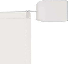vidaXL Τέντα Κάθετη Λευκή 140 x 270 εκ. από Ύφασμα Oxford