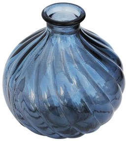Βάζο Γυάλινο 028.6059C009 17cm Blue Glass