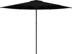 vidaXL Ομπρέλα Κήπου 300 x 300 cm Πολυεστέρας Ορθογώνιος Μαύρο