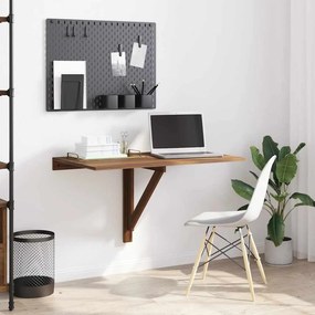 vidaXL Τραπέζι Τοίχου Πτυσσόμενο Καφέ Δρυς 100x60x56 εκ. Επεξ. Ξύλο