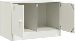vidaXL Έπιπλο Τηλεόρασης Λευκό 67x39x44 εκ. από Χάλυβα