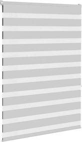 vidaXL Ζέβρα τυφλή Ανοιχτό Γκρι Πλάτος υφάσματος 100,9 εκ. Πολυεστέρας