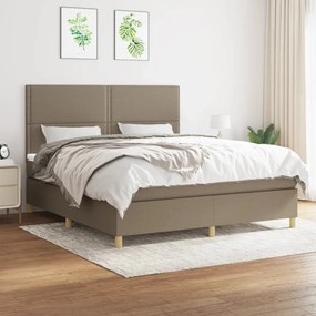 ΚΡΕΒΑΤΙ BOXSPRING ΜΕ ΣΤΡΩΜΑ TAUPE 180X200 ΕΚ. ΥΦΑΣΜΑΤΙΝΟ 3142277