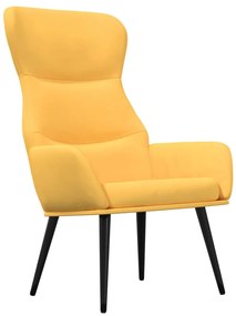 vidaXL Πολυθρόνα Relax Κίτρινο Μουσταρδί Υφασμάτινη