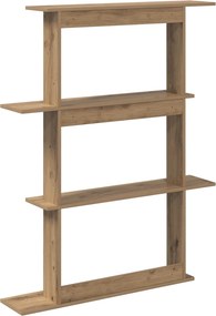 vidaXL Ράφι Τοίχου Artisan Δρυς 100 x 20 x 126 εκ. Επεξεργασμένο Ξύλο