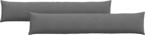 vidaXL Μαξιλάρι Καναπέ 2 pcs Σκούρο Γκρι 200 x 40 εκ. ύφασμα
