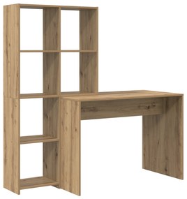 vidaXL Γραφείο artisan δρυς 138.5 x 55 x 143 εκ Επεξεργασμένο ξύλο