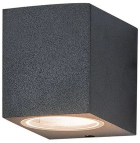 Απλίκα Φωτιστικό Τοίχου GU10 15W IP54 Zambelis-E123-Ανθρακί E123