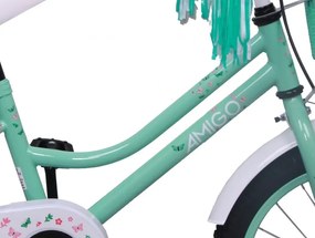 Magic 16 Inch 25 cm Girls Coaster Brake Turquoise