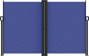 vidaXL Σκίαστρο Πλαϊνό Συρόμενο Μπλε 160 x 600 εκ.