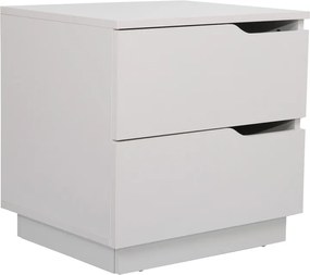 Κομοδίνο Verena pakoworld σε λευκή απόχρωση 48x40x48εκ