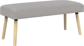 vidaXL παγκάκι Μονόχρωμο Ανοιχτό γκρι 110 x 40 x 46 cm Μπουκλέ