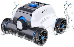 Ασύρματο ρομπότ καθαρισμού πισίνας Wybot Typhor 2 (Osprey 300 Pro), 50W, Li-Ion 6600 mAh, Για έως 120 m2, Αυτονομία 120 λεπτά, Αυτοστάθμευση, Αυτόματη αναστροφή, Λευκό