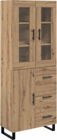 vidaXL Highboard 2 pcs Artisan Oak 69,5 x 34 x 180 εκ.