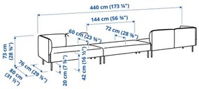 LILLEHEM σύνθεση καναπέ 6 θέσεων 895.362.01