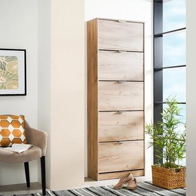 Παπουτσοθήκη Hugo 25 Γκρί Δρύς 67x28x191,5 εκ. 67x28x191.5 εκ.