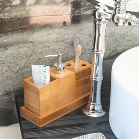 Αξεσουάρ Μπάνιου (Σετ 4τμχ) Estia Bamboo Essentials 02-13066