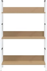 vidaXL Ραφιέρα 3 Επιπέδων Δρυς 60x27,6x90,5 εκ. Επεξεργασμένο Ξύλο