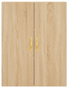 vidaXL Ντουλάπι Sonoma δρυς 69,5 x 34 x 180 εκ. από Επεξεργασμένο Ξύλο