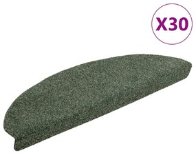 vidaXL Πατάκια Σκάλας Αυτοκόλλητα 30 τεμ. Πράσινο 65x21x4 εκ.