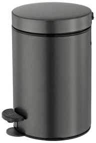 Χαρτοδοχείο 12lt  Ø25x40 εκ. Graphite Dark Sanco Waste Bins  90611-122